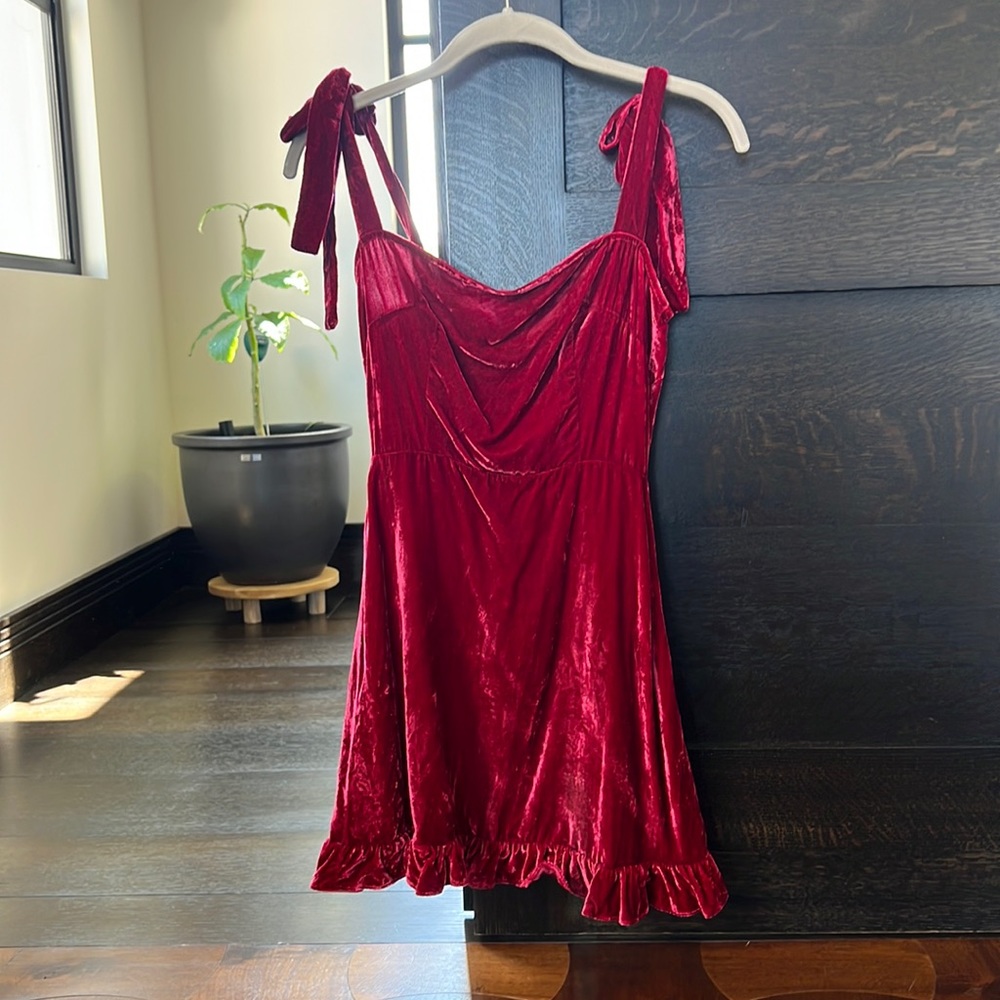Reformation velvet dress